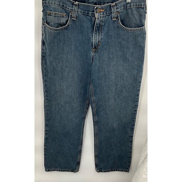 Carhartt Men's Relaxed Fit Blue Denim Jeans Size 33 X 30 - Picture 3 of 8